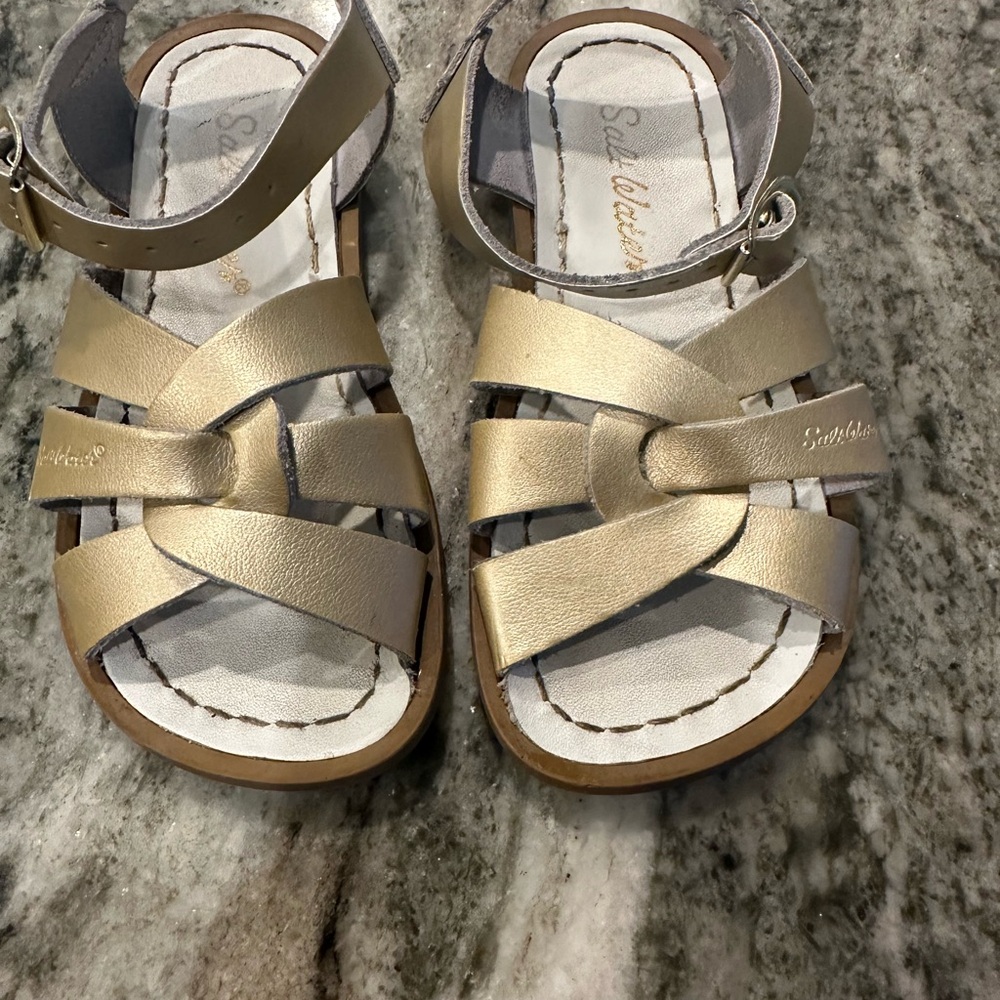 Salt Water Gold Sandals